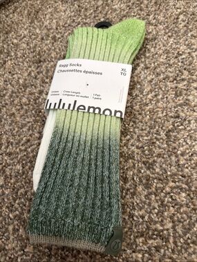 lululemon athletica Green Gradient Ragg Crew Socks